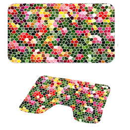 Коврик для дома Диона-2 (60*40/43*73) Цветная мозайка